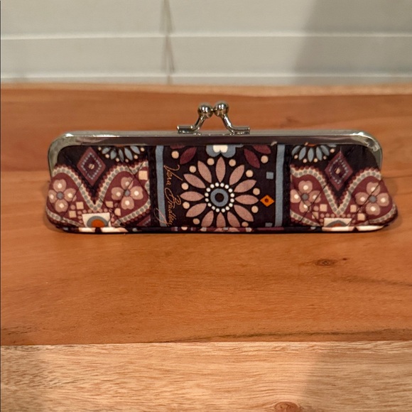 Vera Bradley Brown and Blue Floral Clutch - Picture 2 of 6